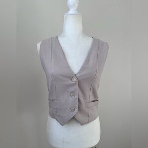 Cotton On Tan Button Front Vest